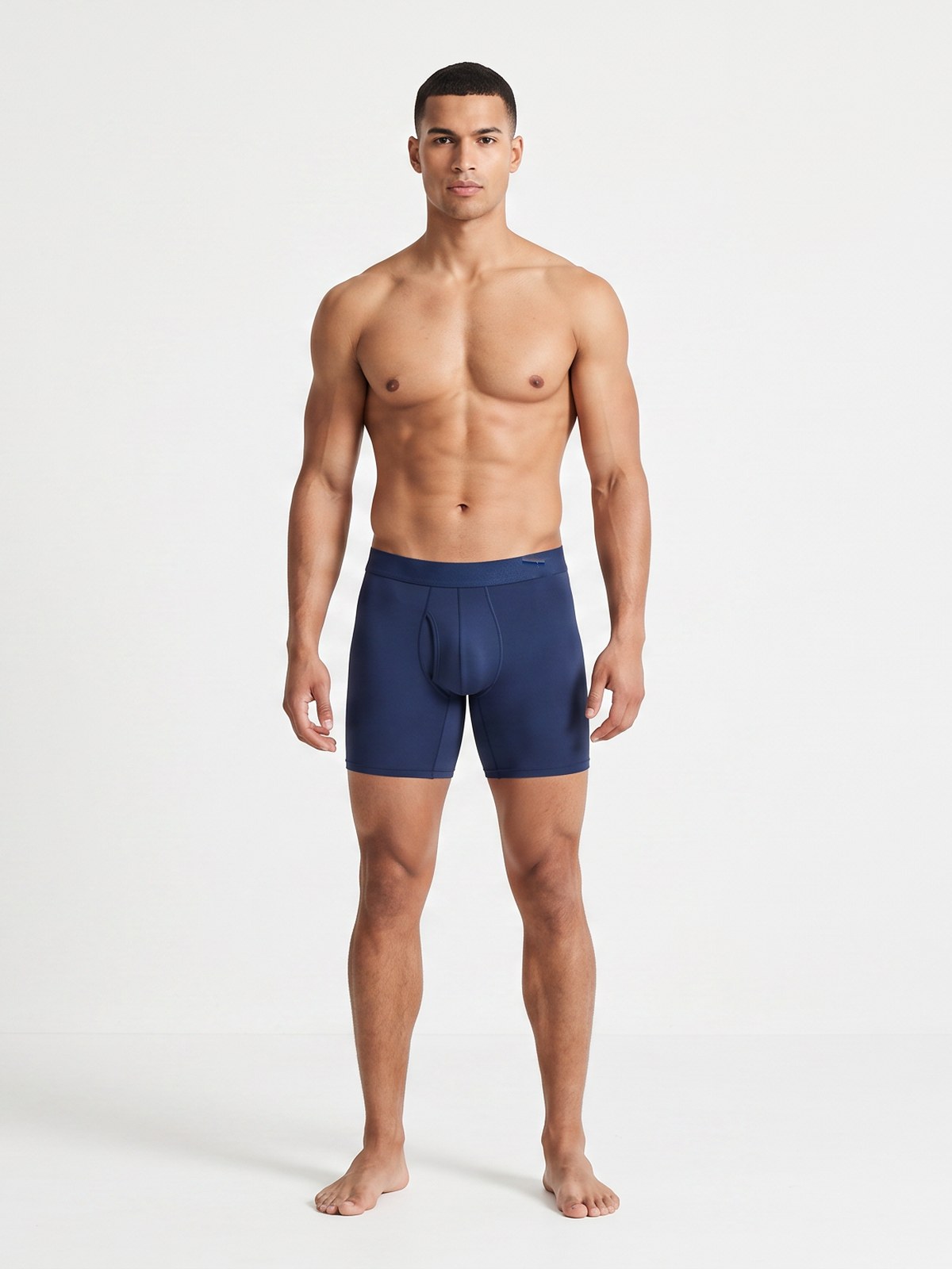 Cueca boxer Base & Co em Micromodal Premium, cor marinho